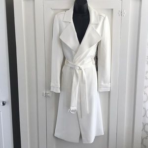 NWT winter white trench